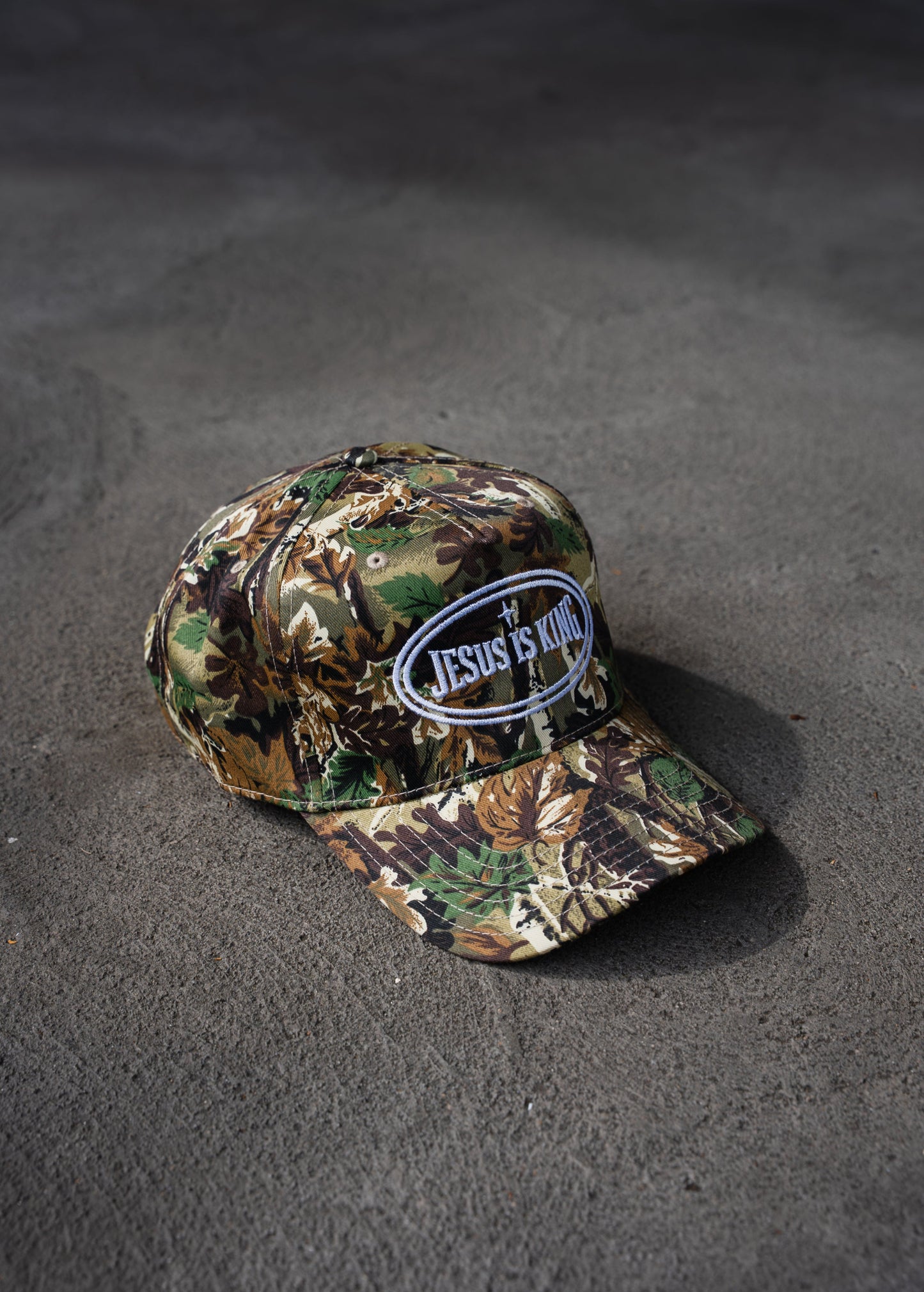 Jesus is King Camo Hat