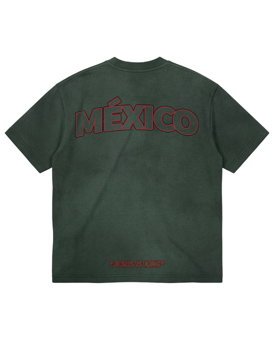 Mexico Vintage World Cup Tee - Moss Green