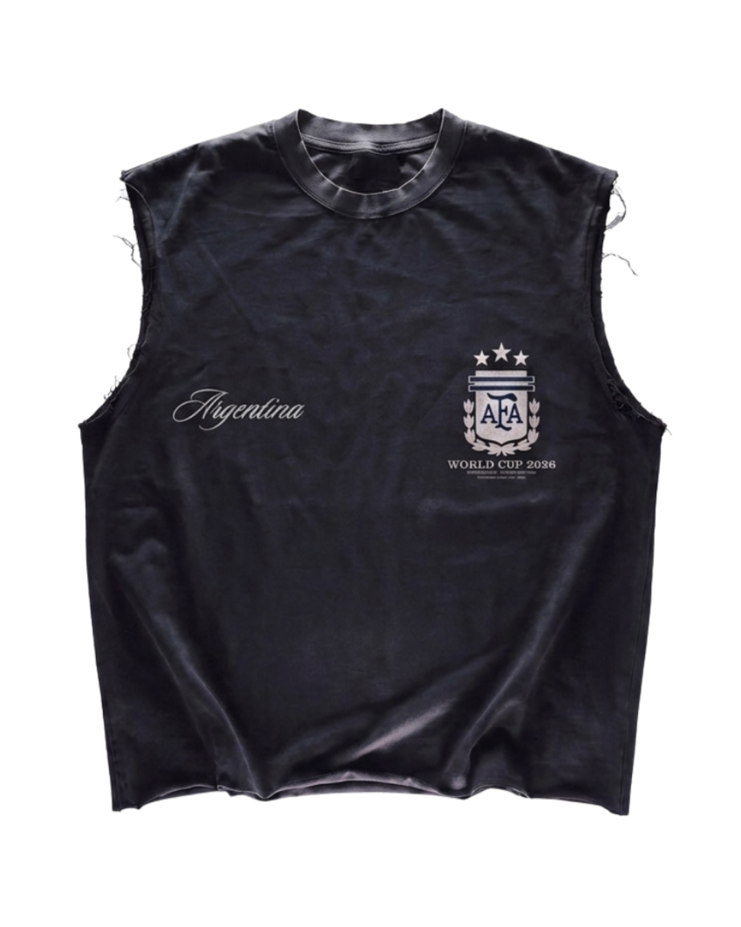 Argentina Vintage Muscle Tee - Navy