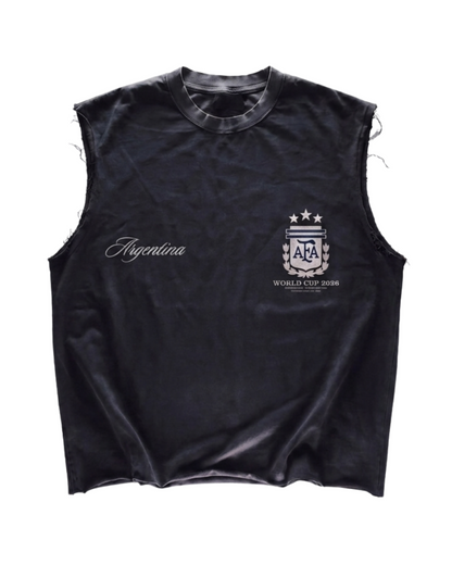 Argentina Vintage Muscle Tee - Navy