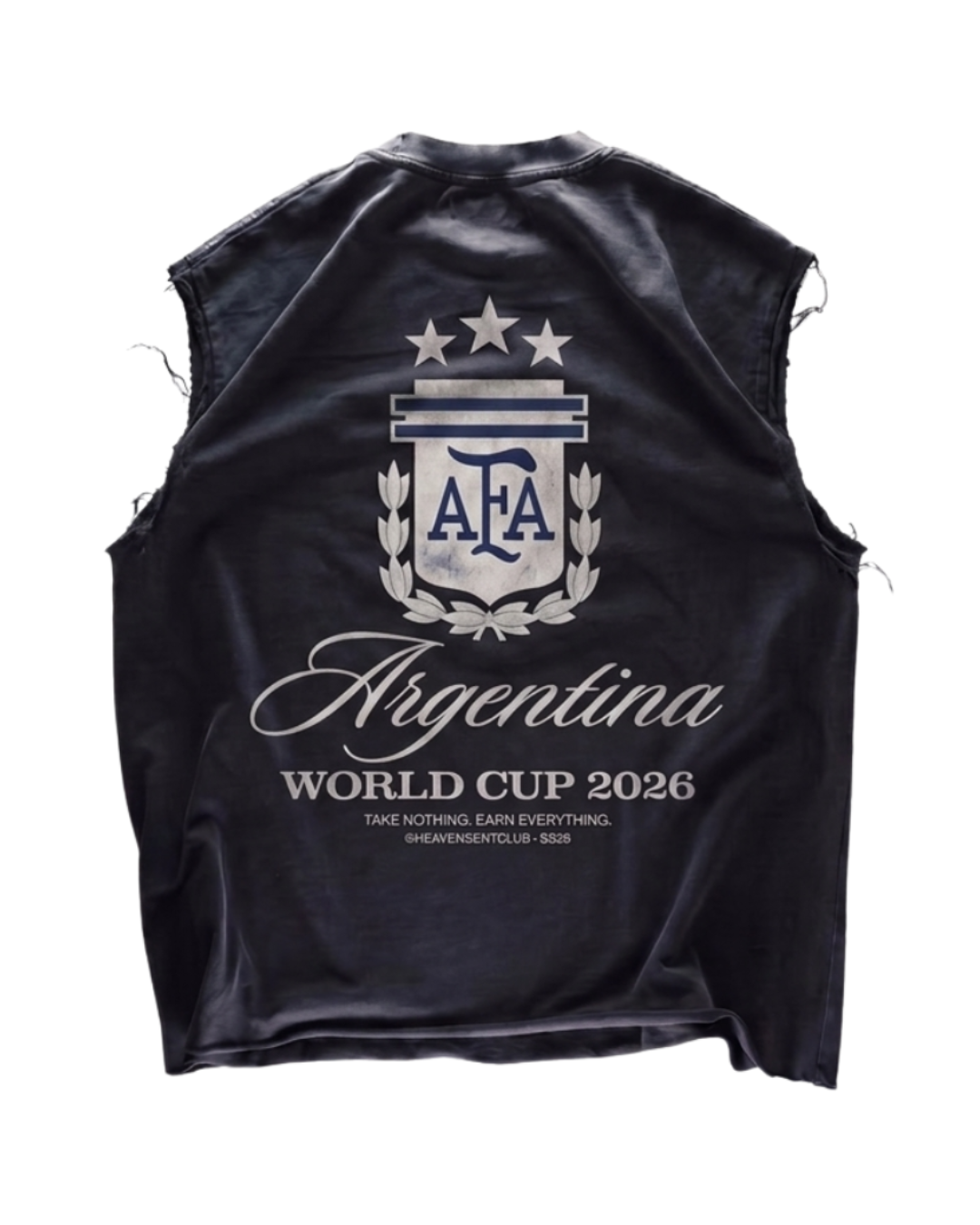 Argentina Vintage Muscle Tee - Navy