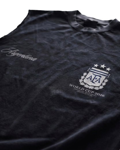 Argentina Vintage Muscle Tee - Navy