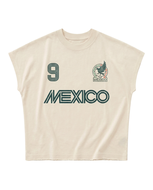 México Muscle Tee - Natural