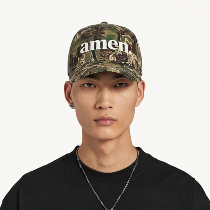 Heaven Sent Club | Amen Camo Puff Print Hat