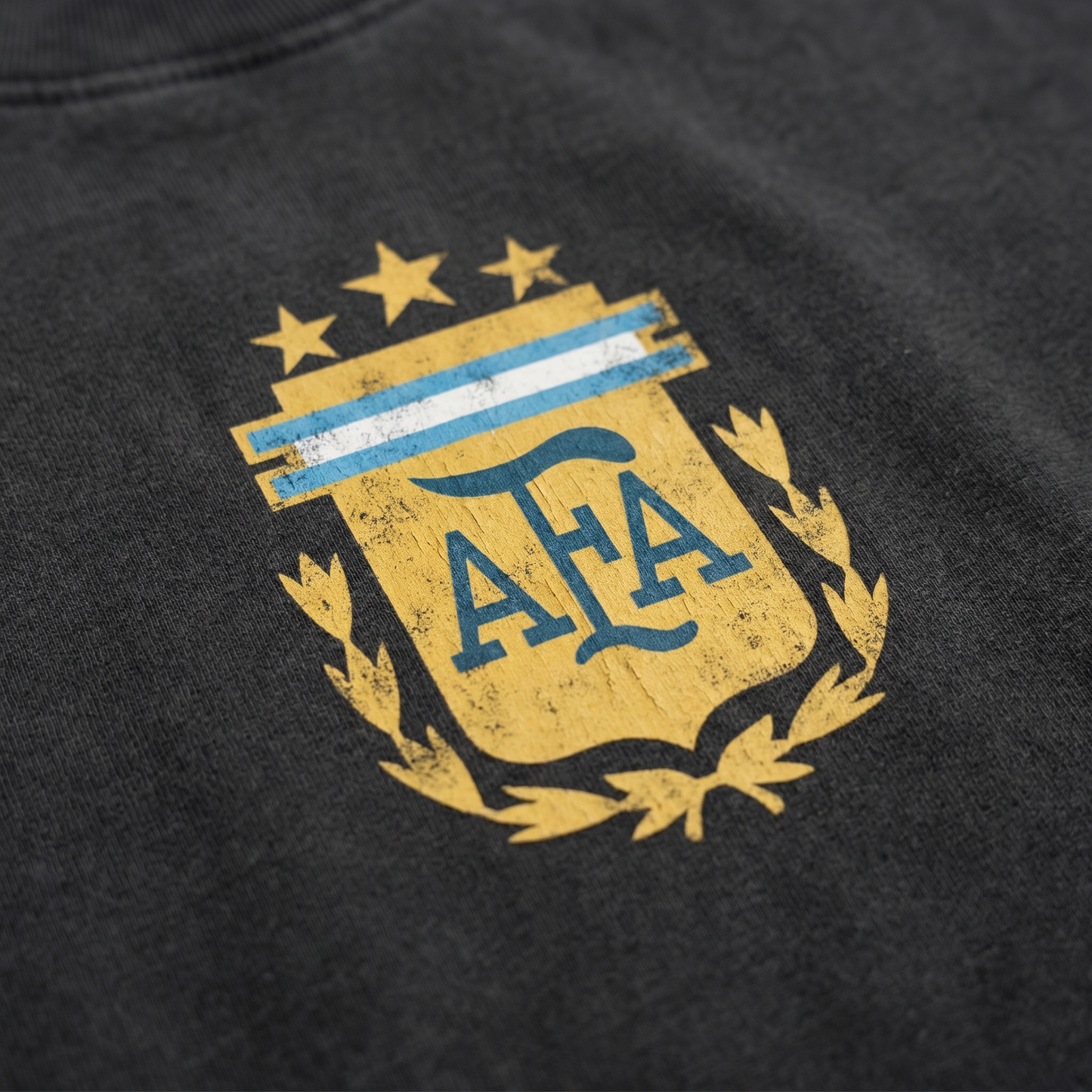 Vintage World Cup Tee Black - Argentina