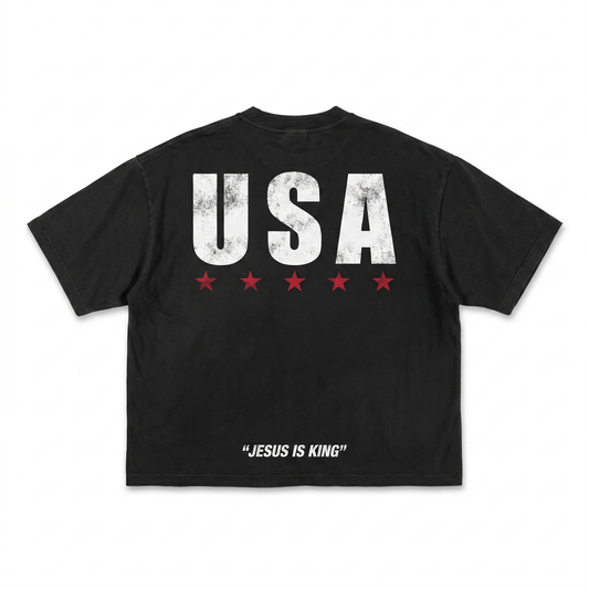 Vintage World Cup Tee Black - USA