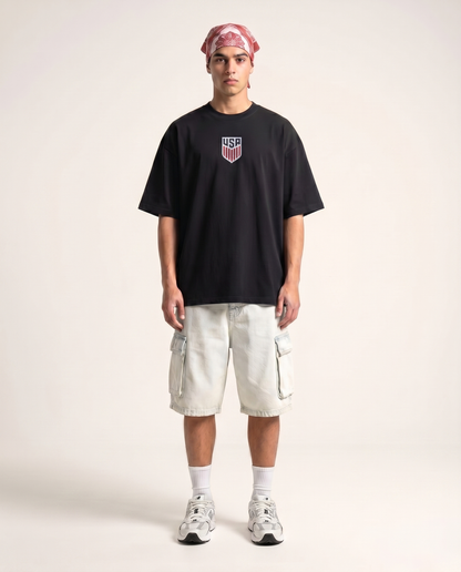 Vintage World Cup Tee Black - USA