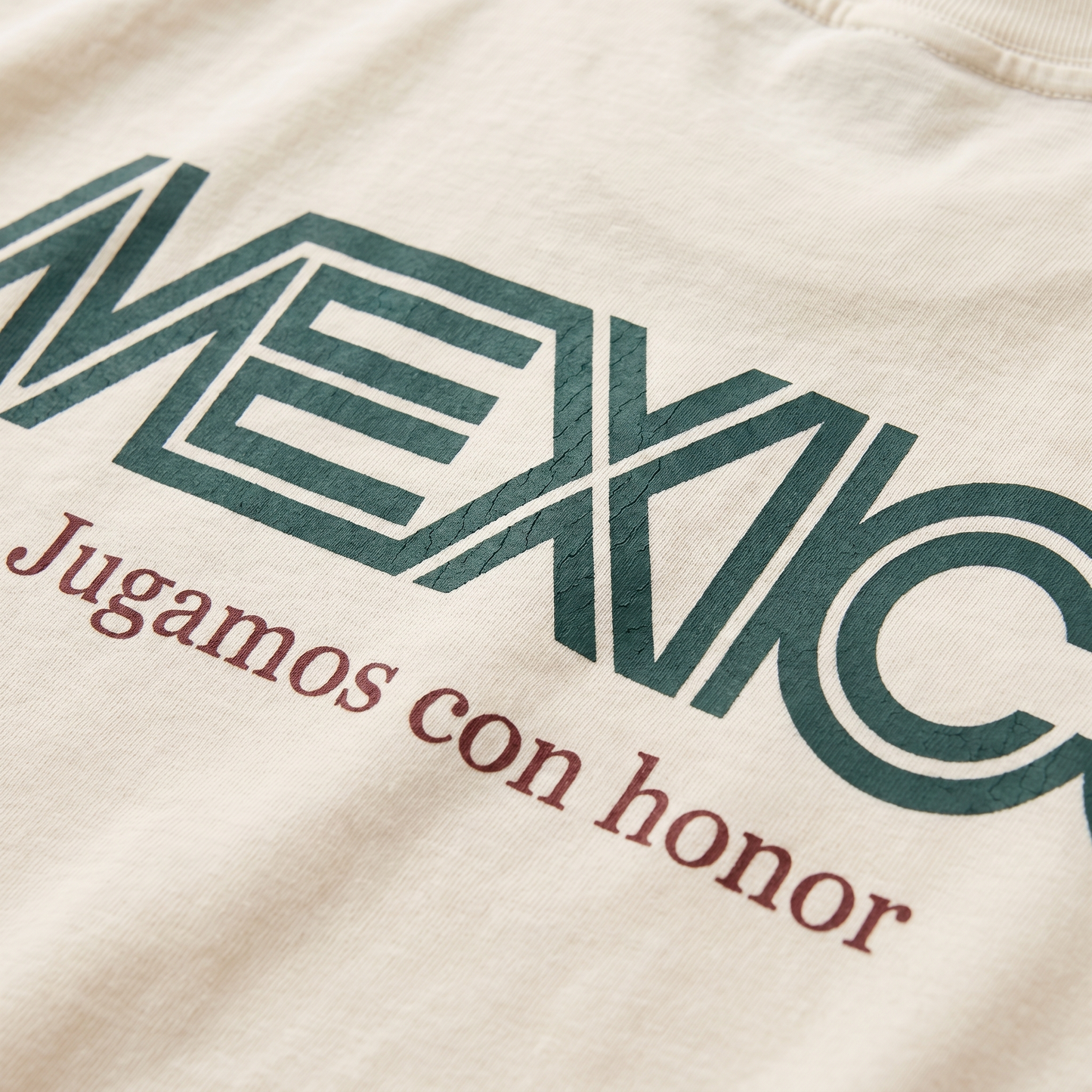 México Muscle Tee - Natural
