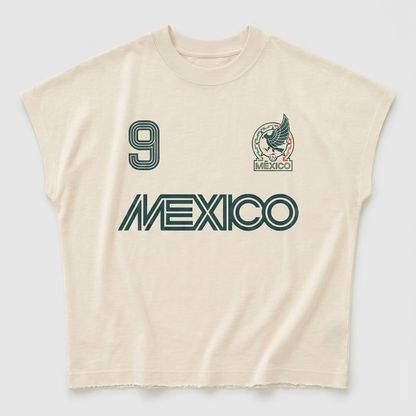 México Muscle Tee - Natural