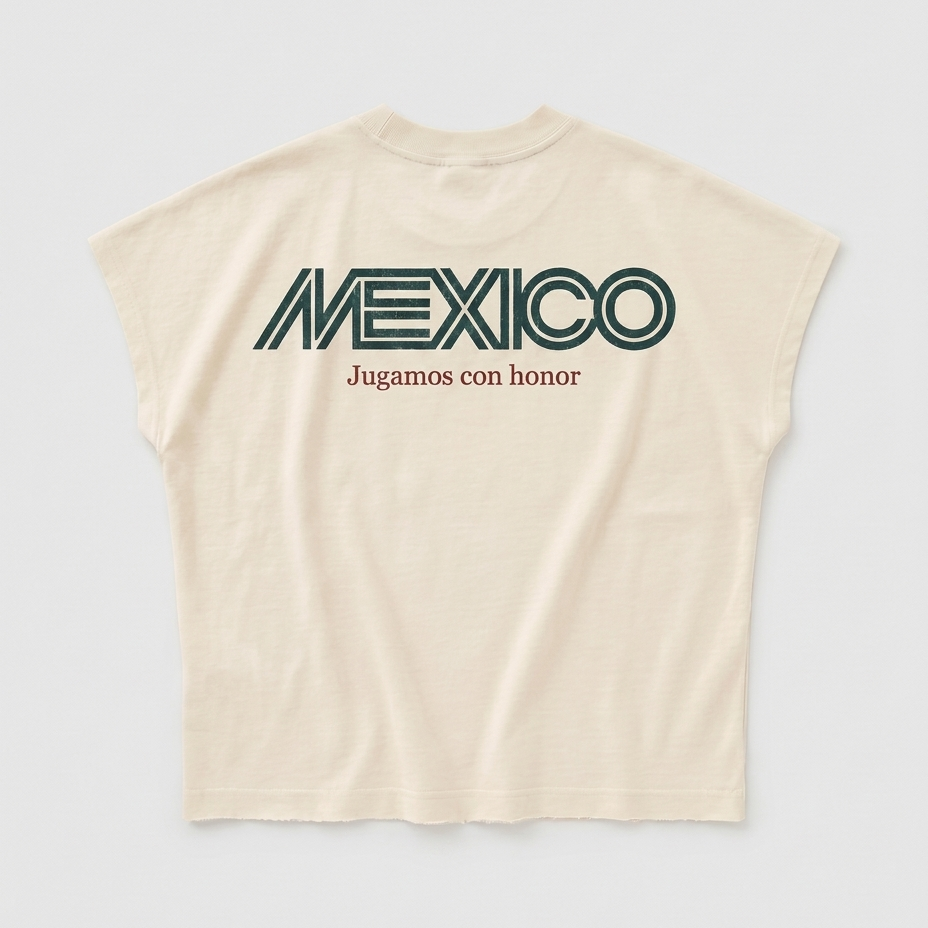 México Muscle Tee - Natural