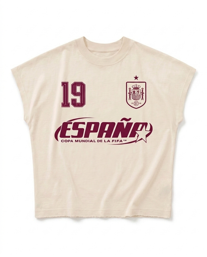 España Muscle Tee - Cream