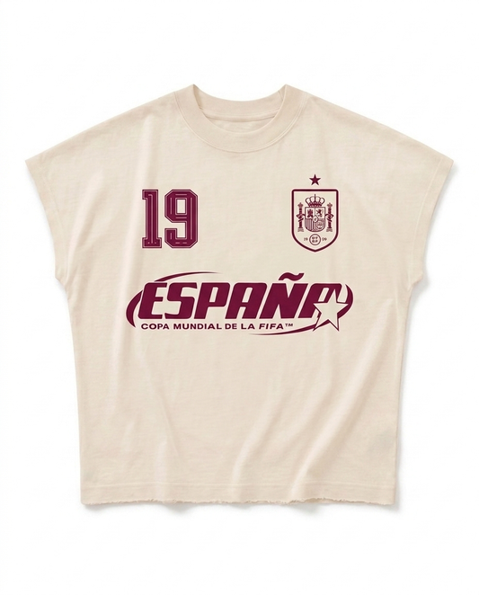 España Muscle Tee - Cream