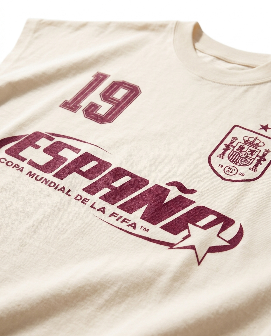 España Muscle Tee - Cream