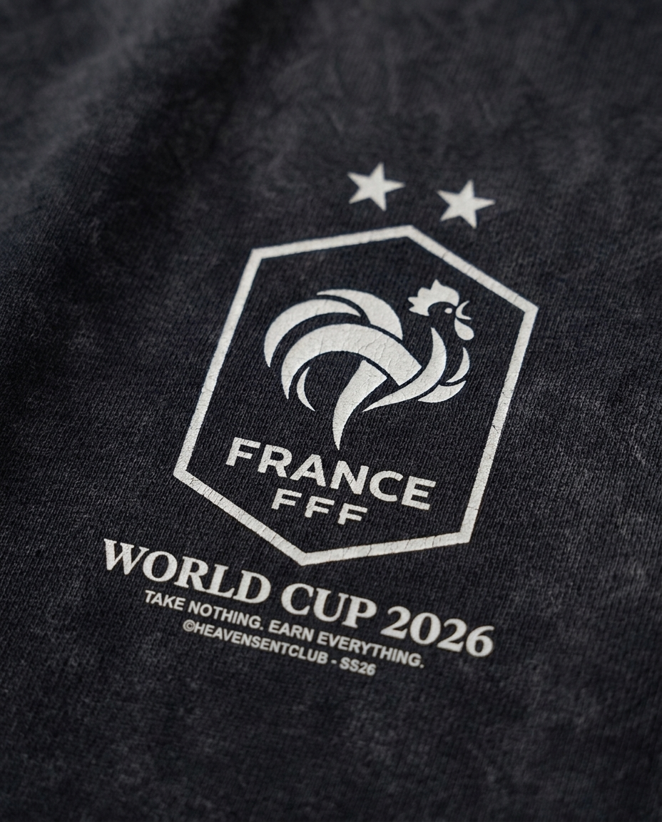 France Vintage Wash Muscle Tee - Navy