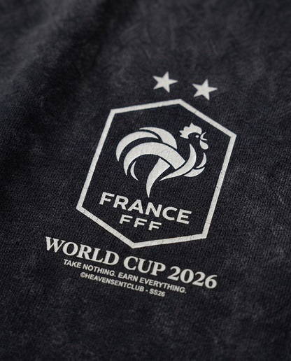 France Vintage Wash Muscle Tee - Navy